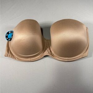 Bali Strapless Convertible Bra 36DD Nude 7 Way Wear NWT
